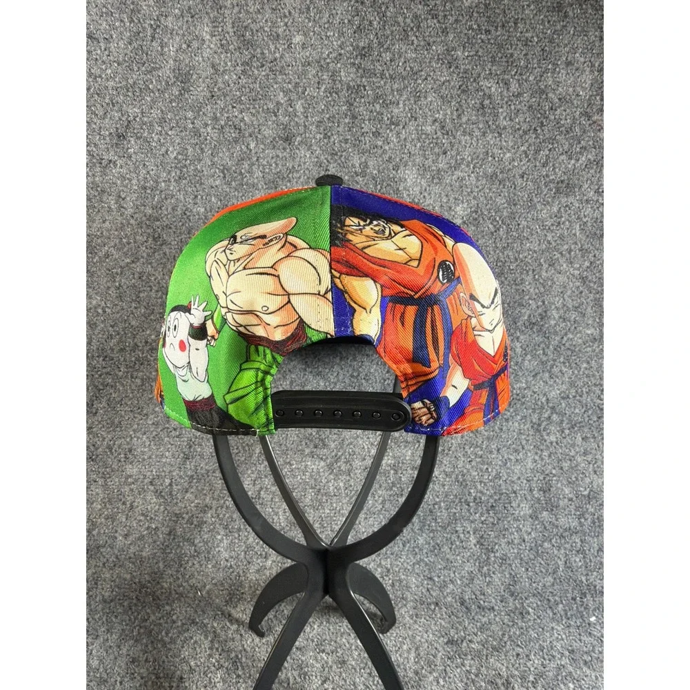 Bioworld Dragon Ball Z Anime Snapback Hat All Over Print Vegeta Goku OSFM Black